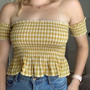 Luca + Grae Gingham top